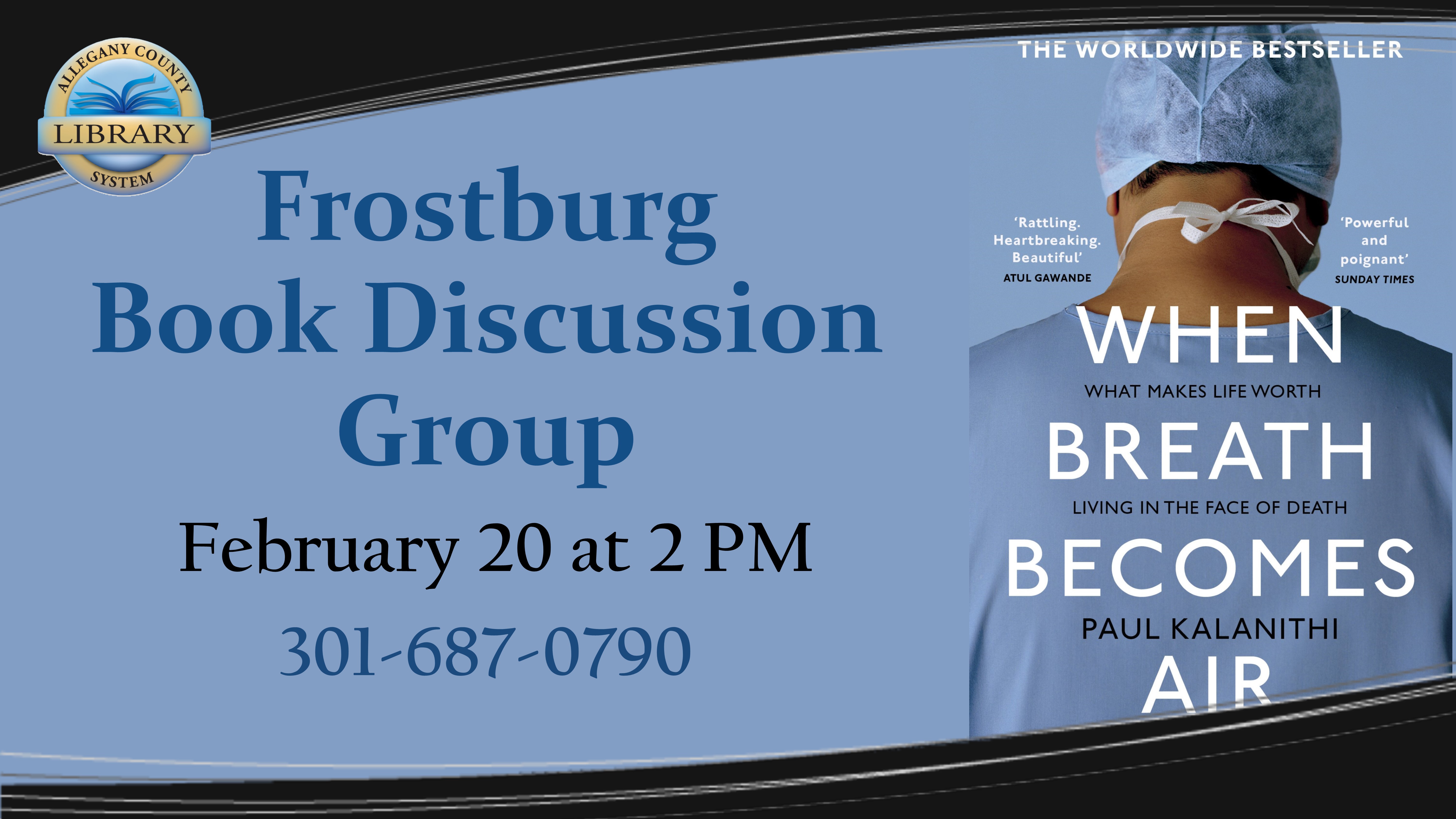 Frostburg Book Discussion Flyer 