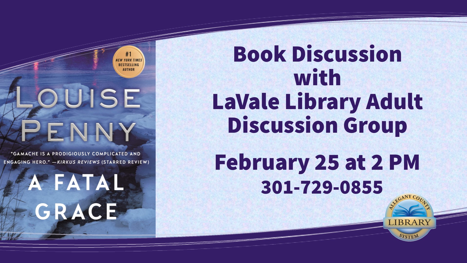 LaVale Book Discussion Flyer