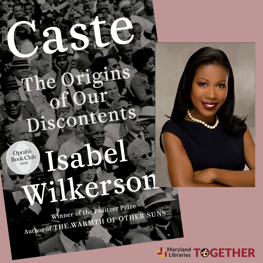 Caste book cover and photo of author: Isabel Wilkeson
