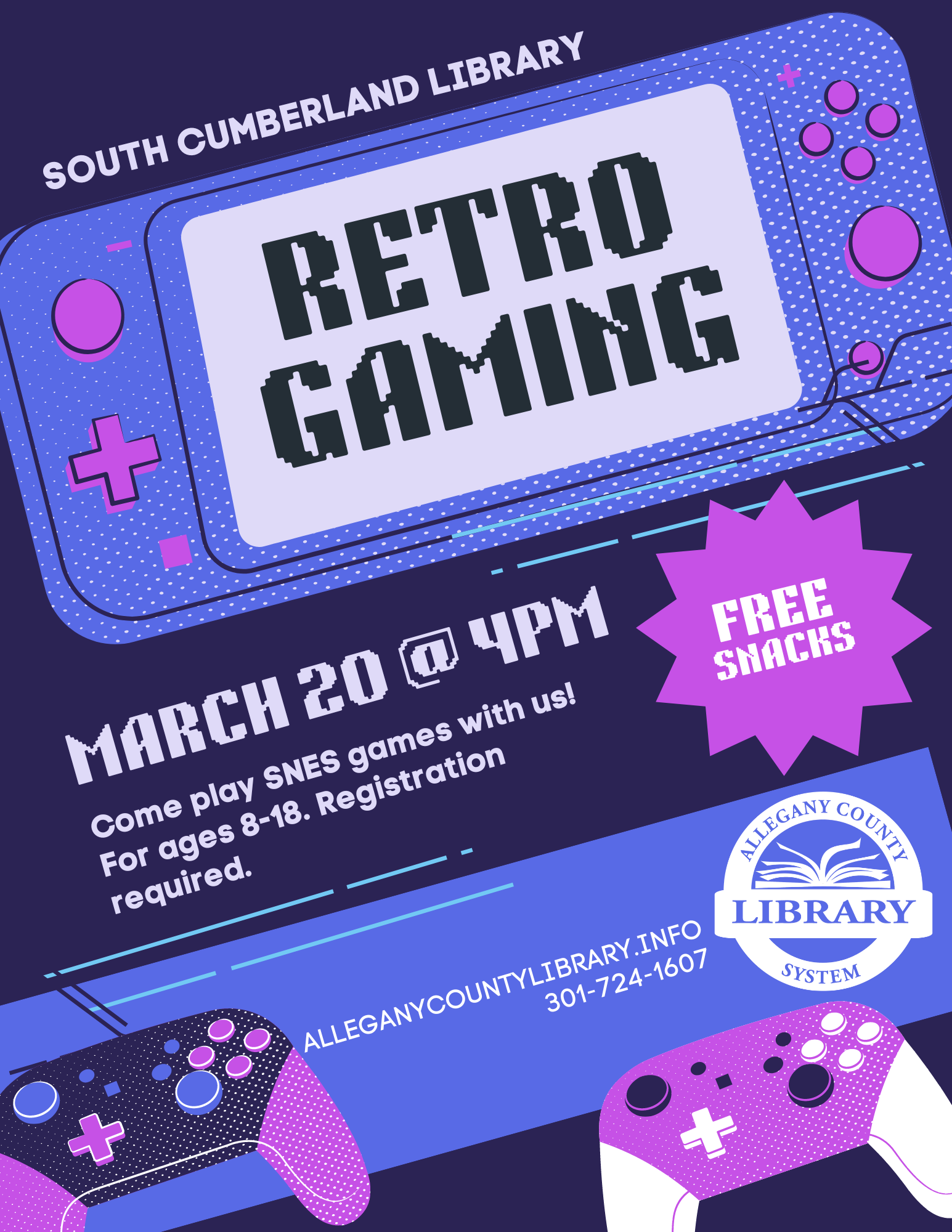 Retro Gaming flyer 