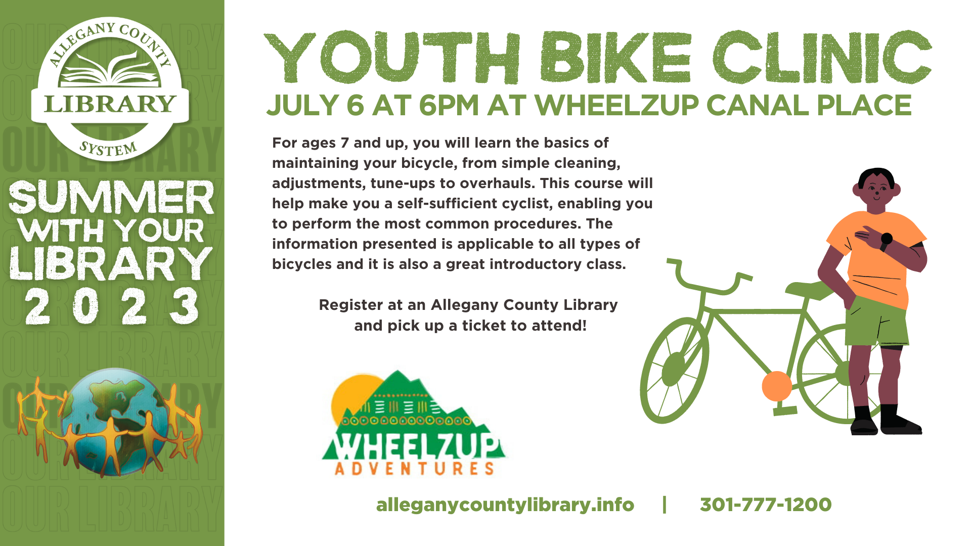 youth bike clinic event details