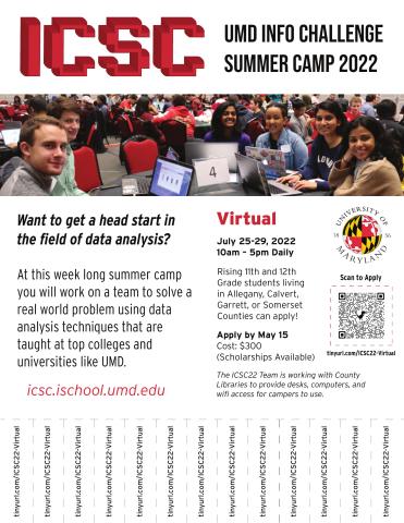 ICSC UMD Info Challenge Flyer