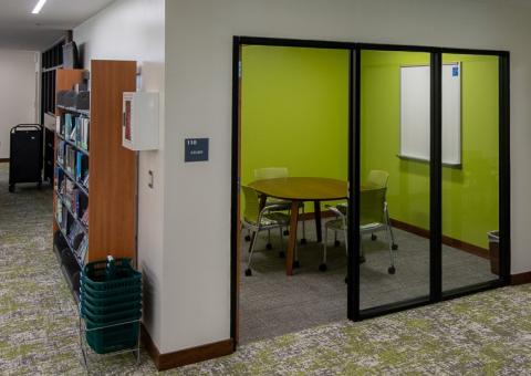 LaVale Library Study Room photo, Small room with table and 4 chairs, whiteboard