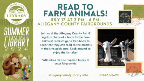 Read To Farm Animals event details