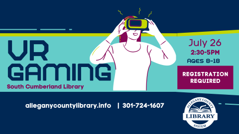 VR Gaming at South Cumberland Library July 26