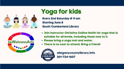 Kids Yoga at South Cumberland Library