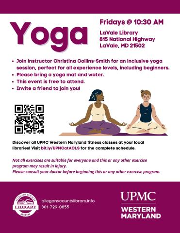 LaVale Yoga flyer