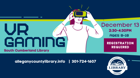 VR Gaming at South Cumberland Library December 13