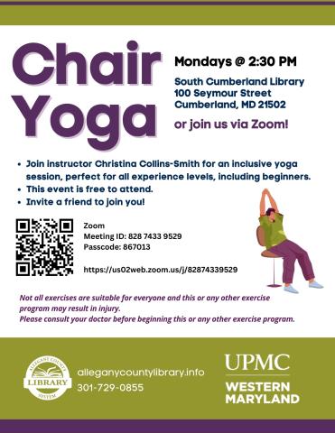 Chair Yoga flyer