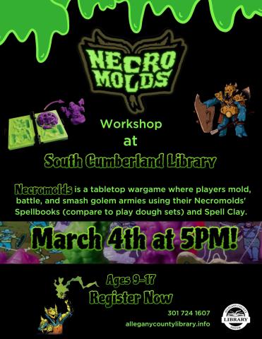 Necromolds Workshop at South Cumberland Library