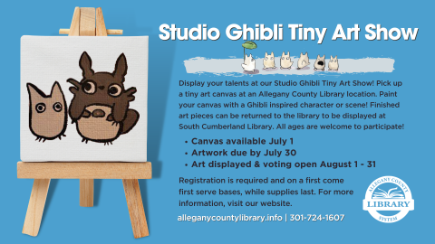 Studio Ghibli Tiny Art Show Flyer