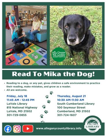 Read to Mika flyer 