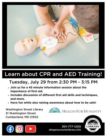 Learn about CPR and AED Flyer