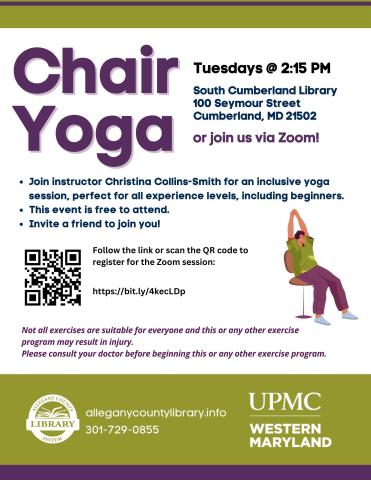 Chair Yoga flyer