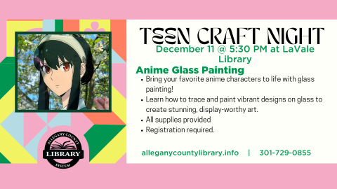 Teen craft Night Anime Gass Painting