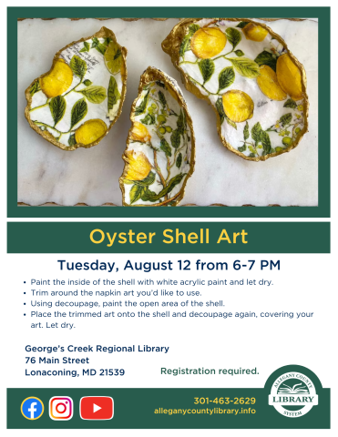 Oyster Shell Art event.