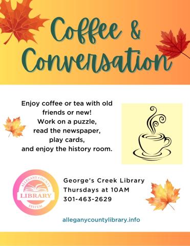 Picture of Coffee & Conversation event flyer