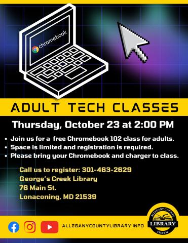 Chromebook 102 class flyer