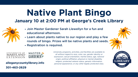 Native Plant Bingo graphic.