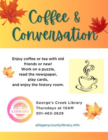 Picture of Coffee & Conversation event flyer