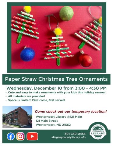 Paper Straw Ornaments flyer