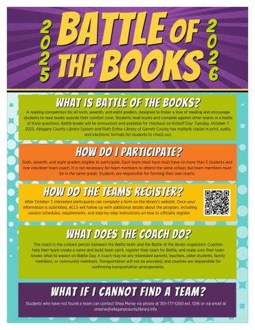 Battle of the Books flyer