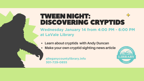 Tween Nights Discovering Cryptids