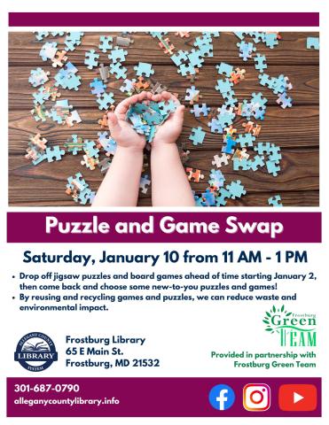 Puzzle swap at Frostburg Library 