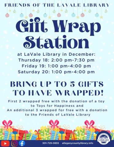 Gift wrap station flyer