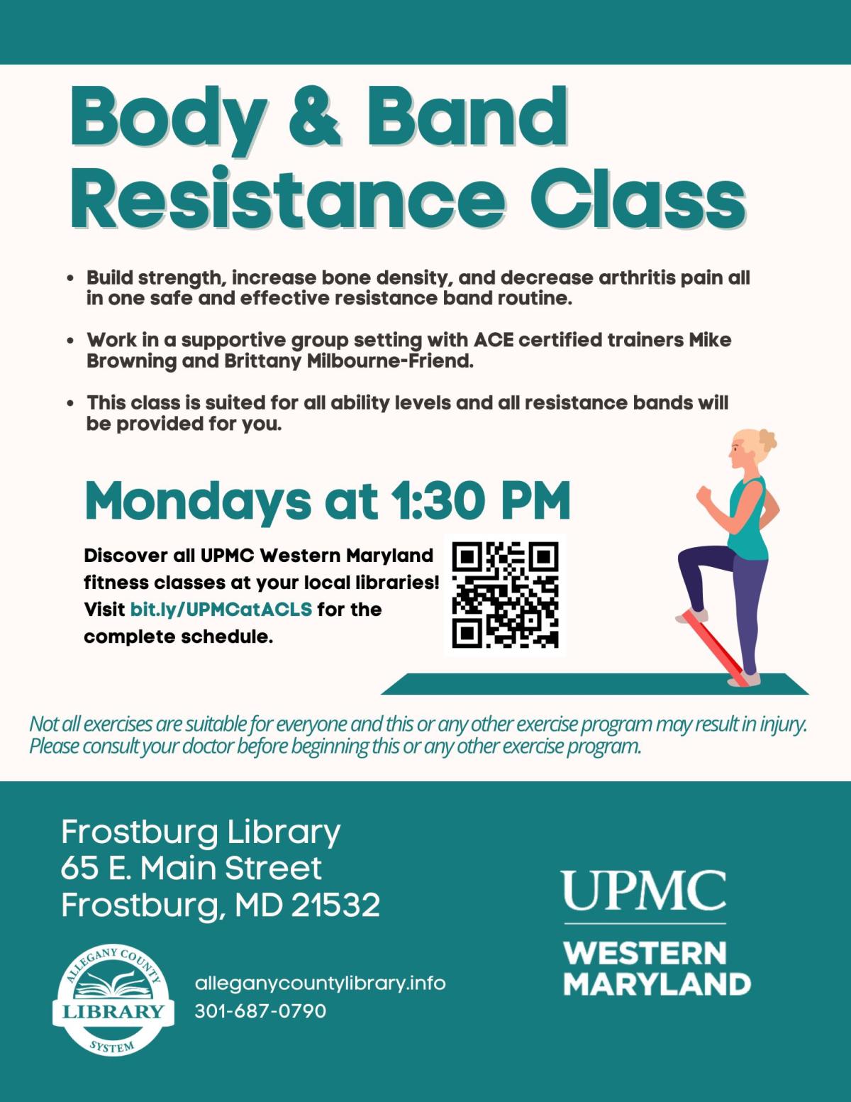 Body and Band Resistance Class flyer