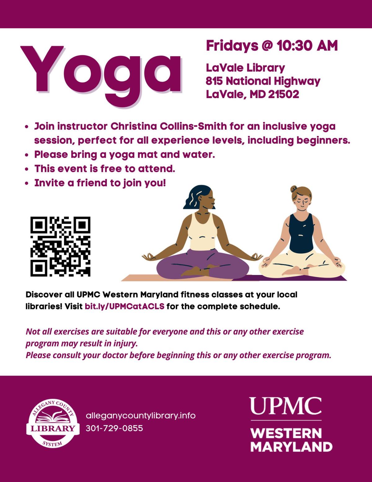 LaVale Yoga flyer