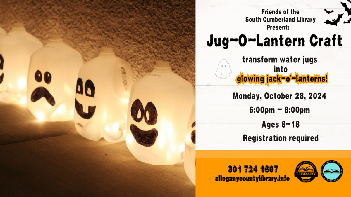 Friends of the South Cumberland Library Present: Jug-O-Lantern Craft