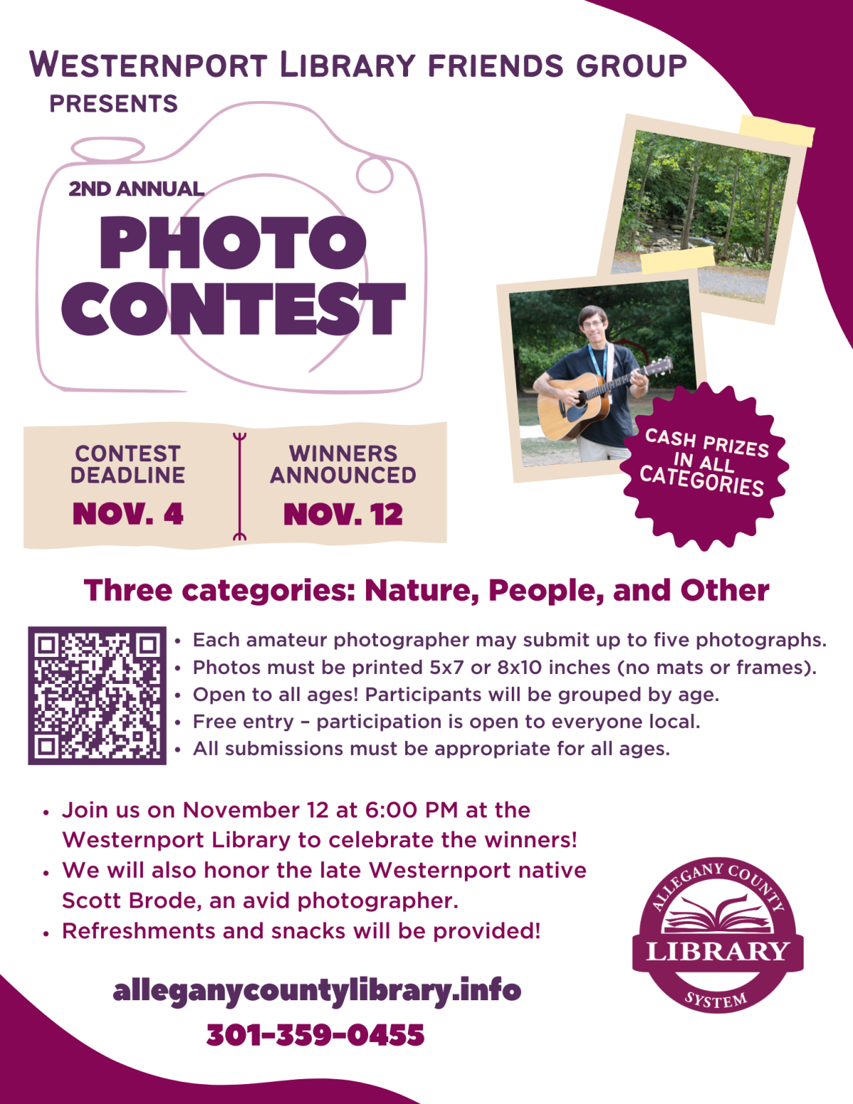 Westernport Photo Contest flyer