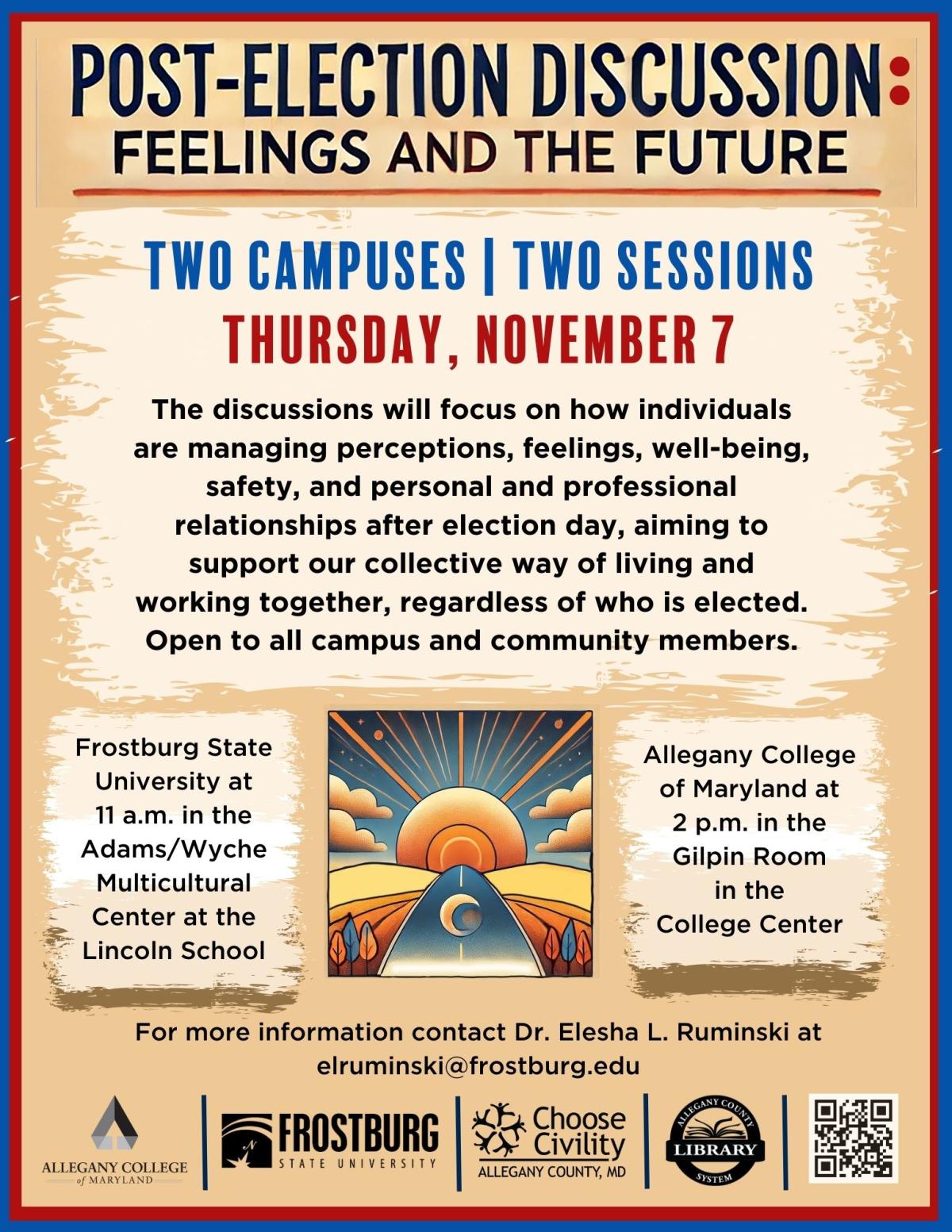 Post Election discussion flyer