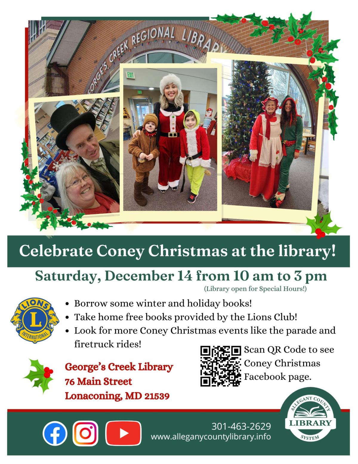 Coney Christmas on Saturday, December 14 from 10-3.  Photos from past events