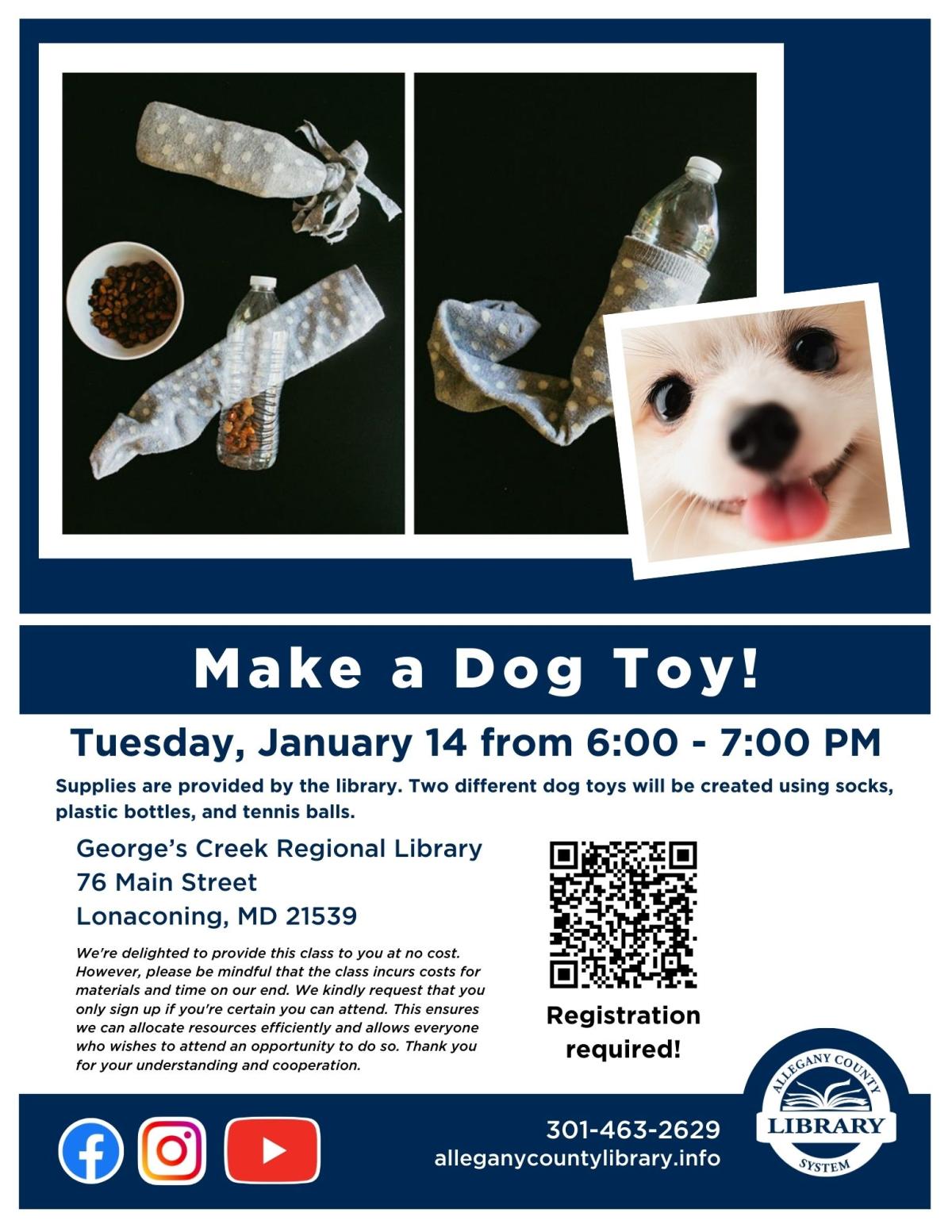 Make a dog toy event flyer