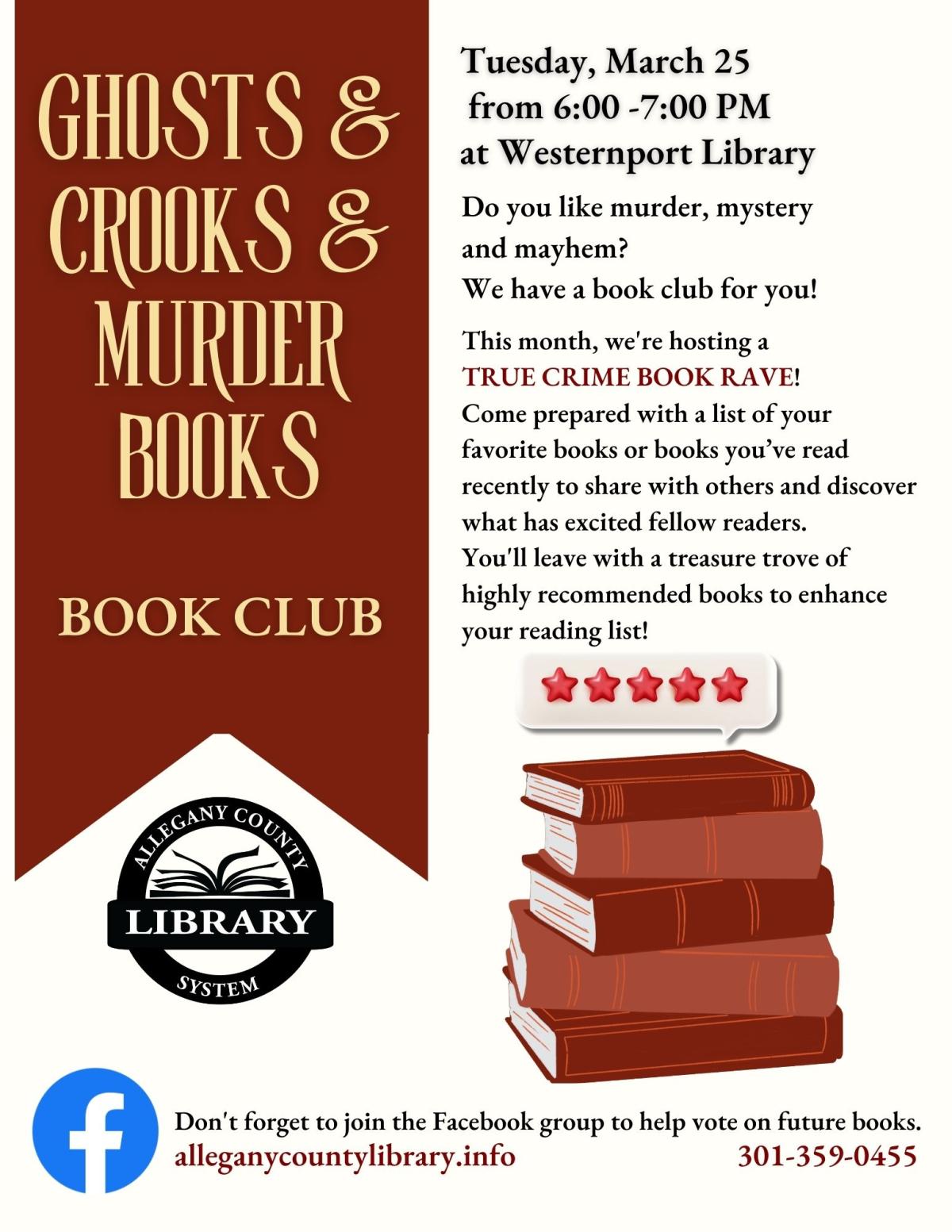 Join us for True Crime Book Rave!