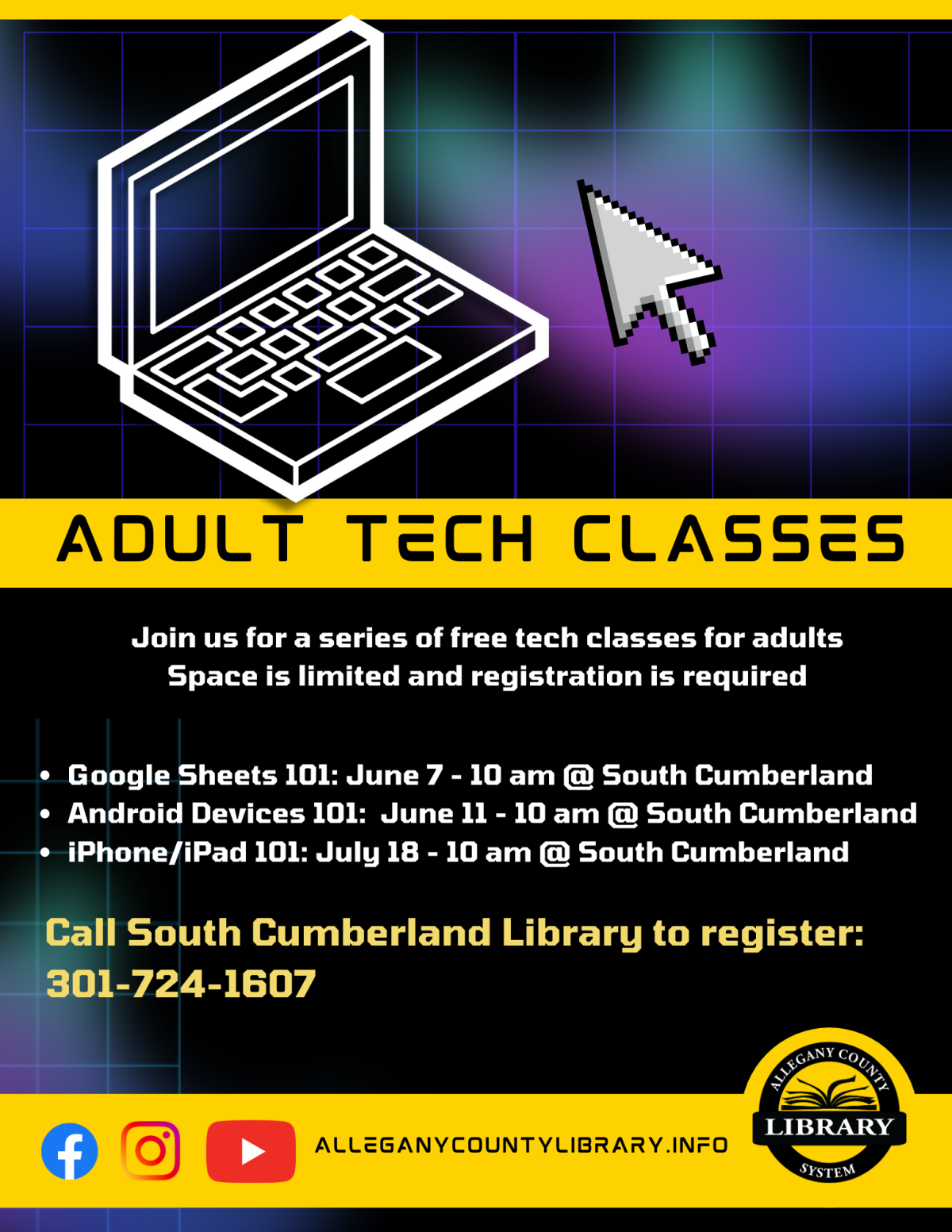 Adult Tech Class Flyer