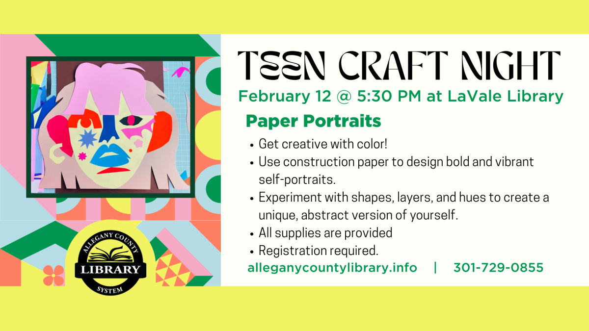 Teen Craft Night Paper Portraits