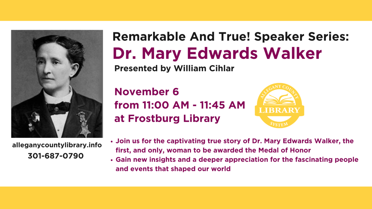 Remarkable and true speaker series presented by William Cihlar