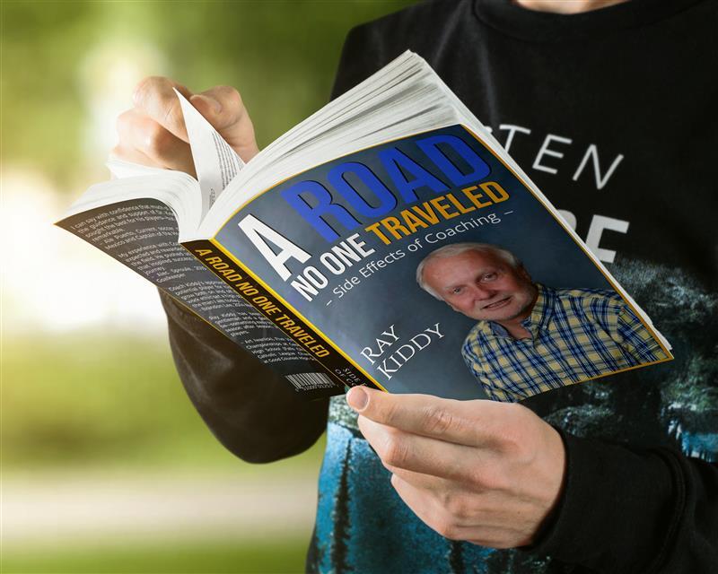 Book jackiet of Ray Kiddy's memoir, A Road No One Traveled.