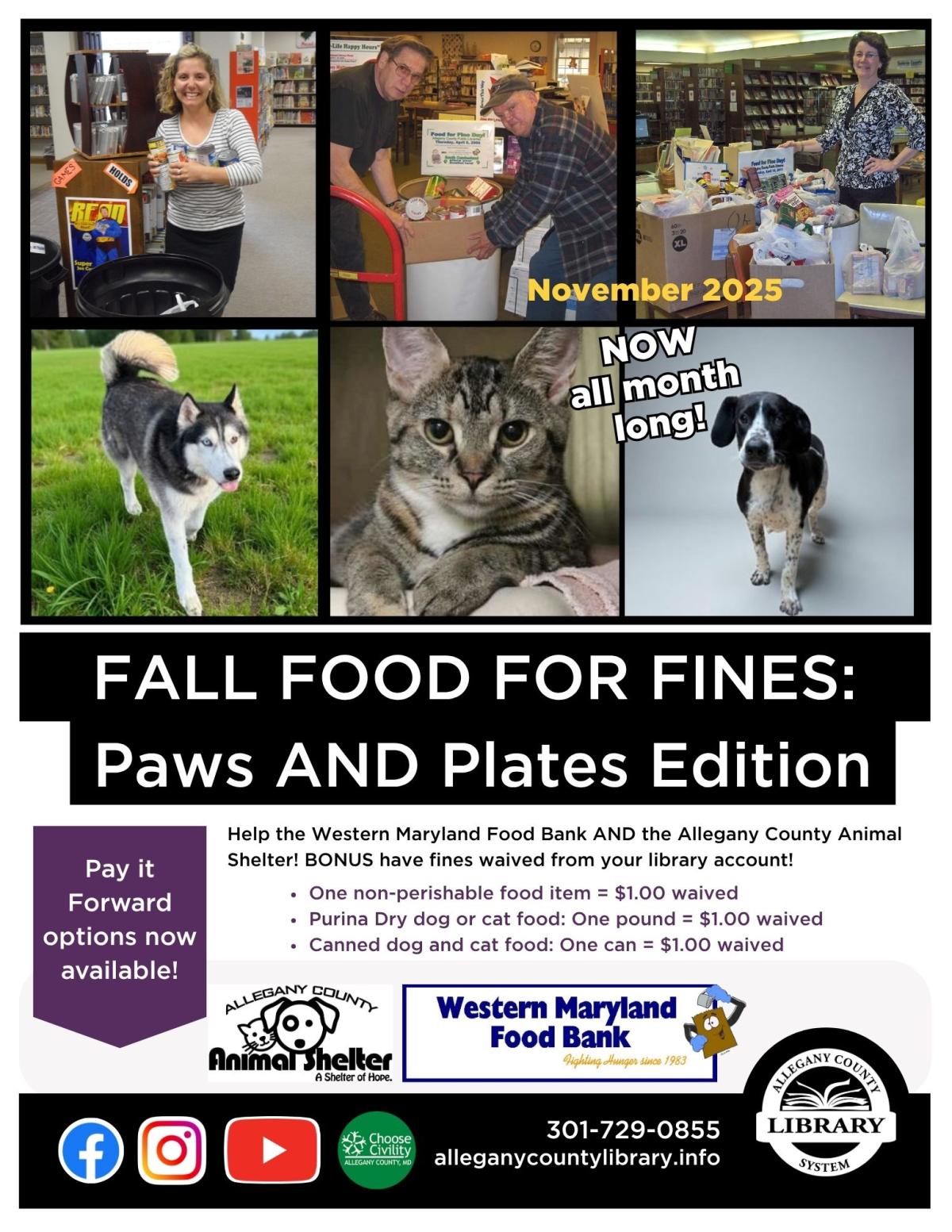 food for fines event information