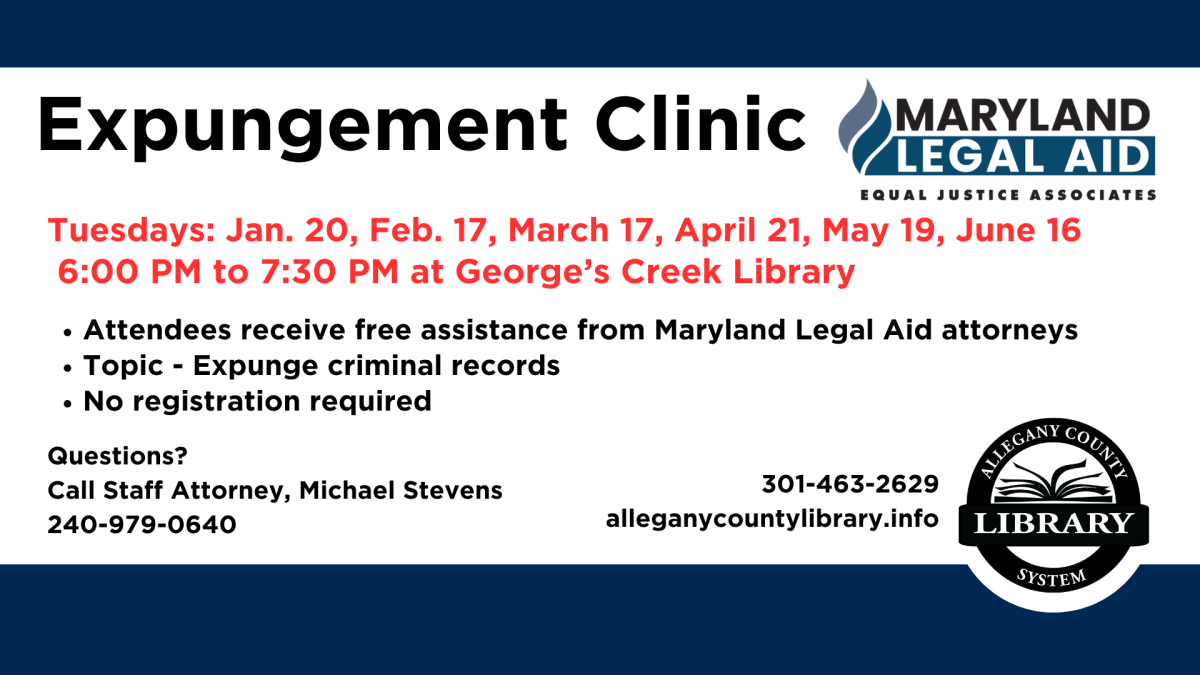 Expungement Clinic at George's Creek Library