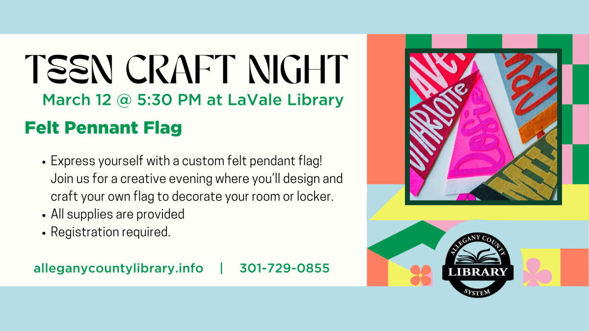 Teen Craft Night Felt Pennant Flags